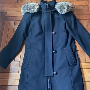 LIKE NEW NAVY BLUE BANANA REPUBLIC PEACOAT
